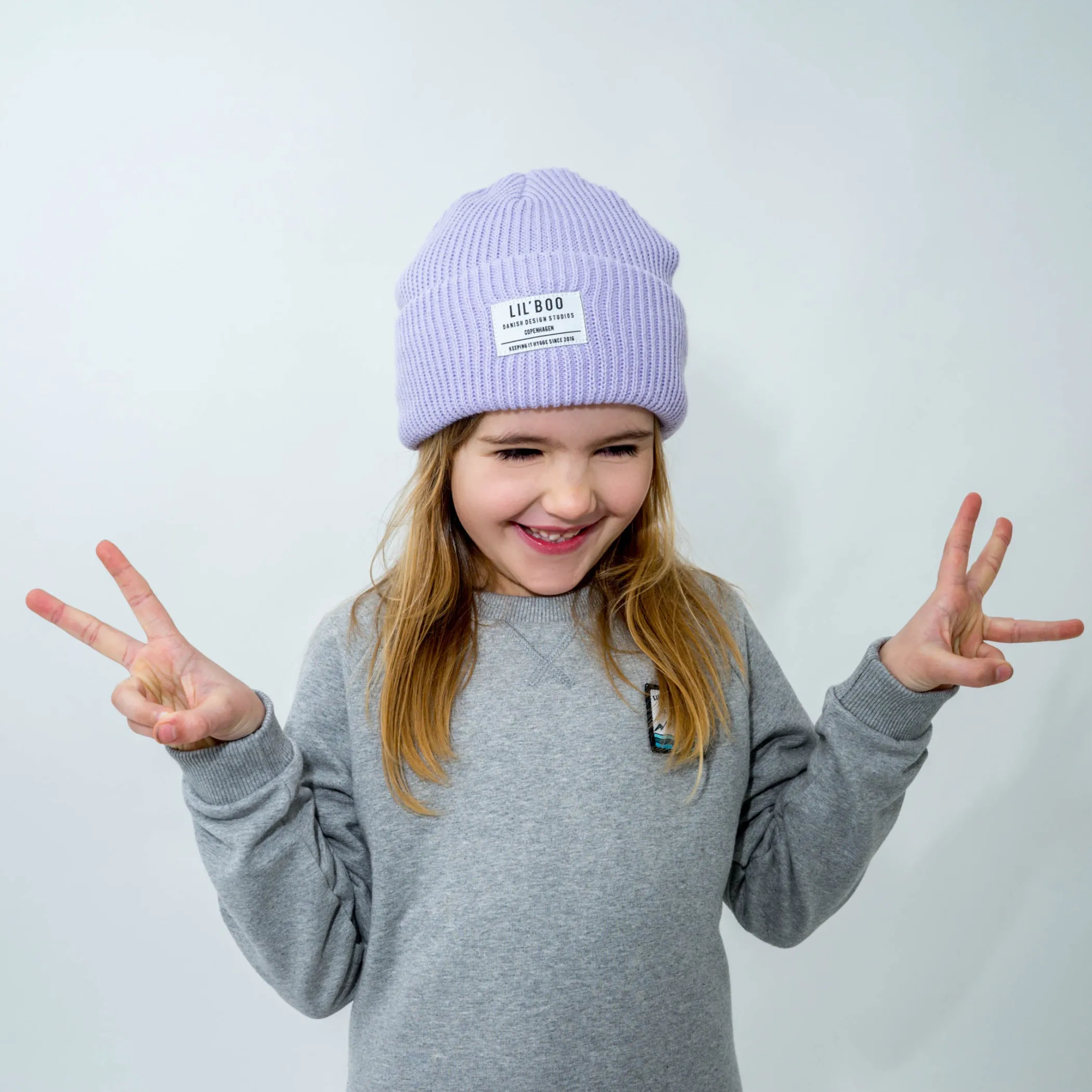 Lil' Boo Lil’ Boo Hygge Beanie – Light Purple< Beanies