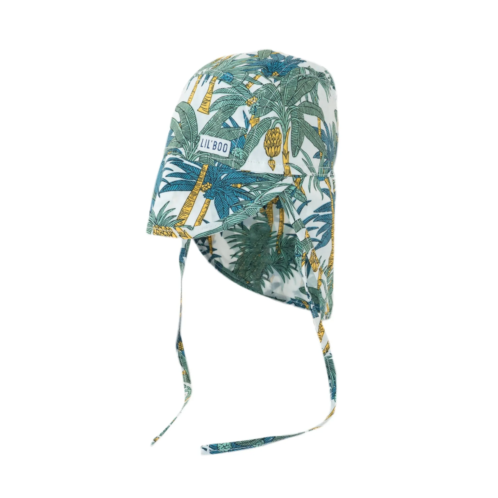 Lil' Boo Soft Baby Sun Cap (UV) - Palm Tree Light< Baby Summer Hats